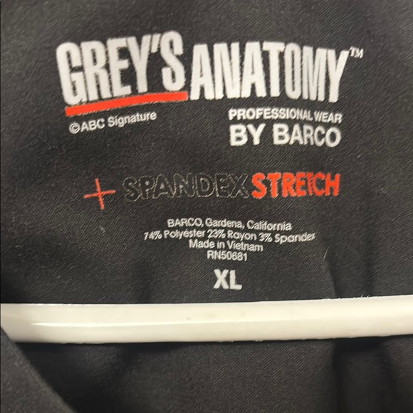 Grey's Anatomy Black Scrub Set - Picture 2 of 7
